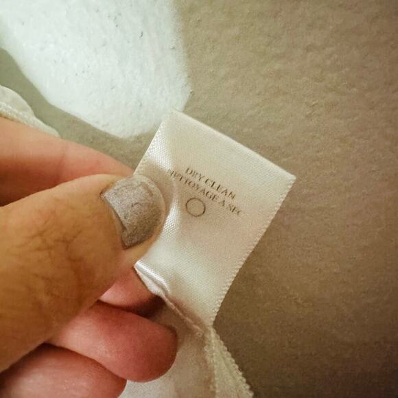 A.L.C. White One Shoulder Soraya Draped Cotton Bow Tie Top Size 6 - Picture 3 of 9